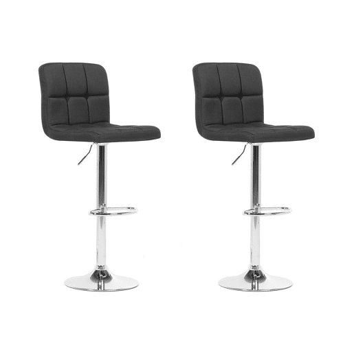 Conjunto de 2 bancos de bar MARION Preto