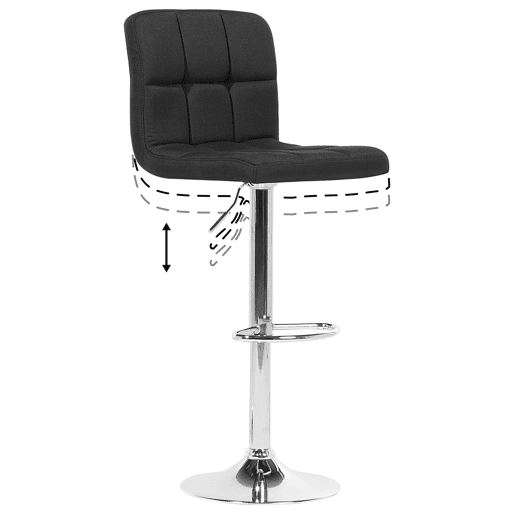 Conjunto de 2 bancos de bar MARION Preto