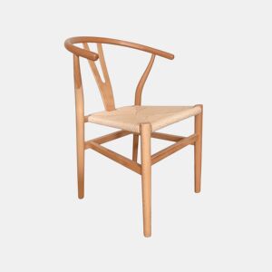 Conjunto de 2 cadeiras de jantar Kioto Luz natural 56 x 76 x 52 cm
