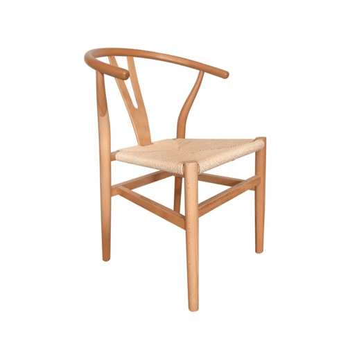 Conjunto de 2 cadeiras de jantar Kioto Luz natural 56 x 76 x 52 cm