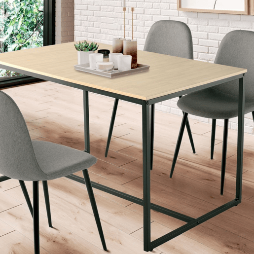 Conjunto de 4 cadeiras de jantar Hall Cinzento 54,5 x 84 x 44,5 cm