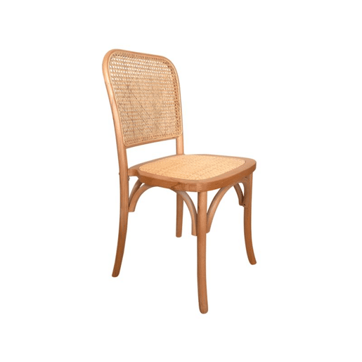 Conjunto de 2 cadeiras de jantar Toscana Rattan - Transparente 44,5 x 87,5 x 40,5 cm