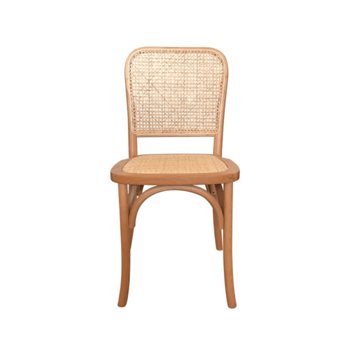 Conjunto de 2 cadeiras de jantar Toscana Rattan - Transparente 44,5 x 87,5 x 40,5 cm