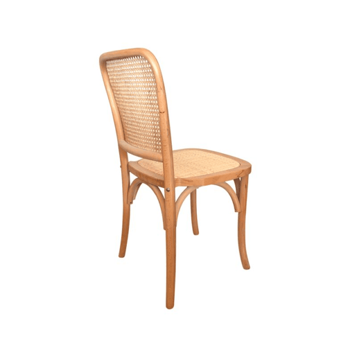 Conjunto de 2 cadeiras de jantar Toscana Rattan - Transparente 44,5 x 87,5 x 40,5 cm
