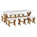 Beliani Conjunto de comedor OLBIA Beliani Conjunto de comedor OLBIA Blanco