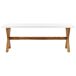 Beliani Conjunto de comedor OLBIA Beliani Conjunto de comedor OLBIA Blanco