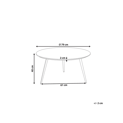 Mesa de centro EFFIE Mármore branco Mesa de centro EFFIE Mármore branco