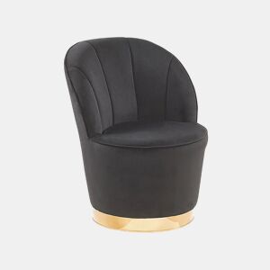 Poltrona ALBY Veludo Preto