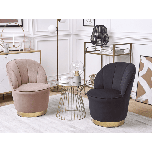 Poltrona ALBY Veludo Preto