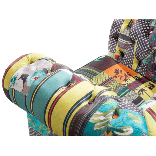Poltrona CHESTERFIELD Tecido Verde claro