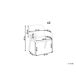 Beliani Silla de comedor ALBION Beliani Silla de comedor ALBION Gris Claro
