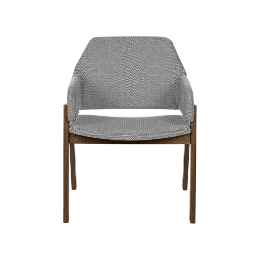 Conjunto de 2 cadeiras de jantar ALBION Cinzento