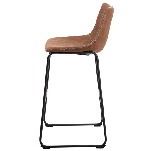 Conjunto de 2 bancos de bar FRANKS Castanho dourado