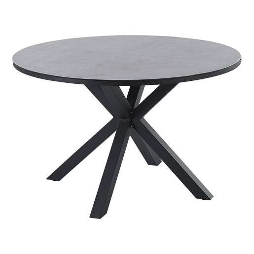 Mesa de refeição de jardim MALETTO 120 cm 120 cm Vidro Cinzento