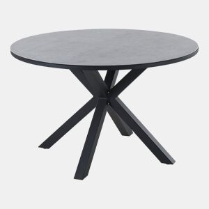 Mesa de refeição de jardim MALETTO 120 cm 120 cm Vidro Cinzento