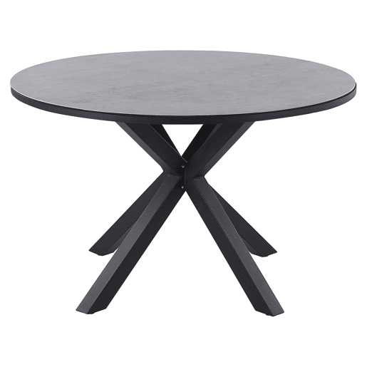 Mesa de refeição de jardim MALETTO 120 cm 120 cm Vidro Cinzento