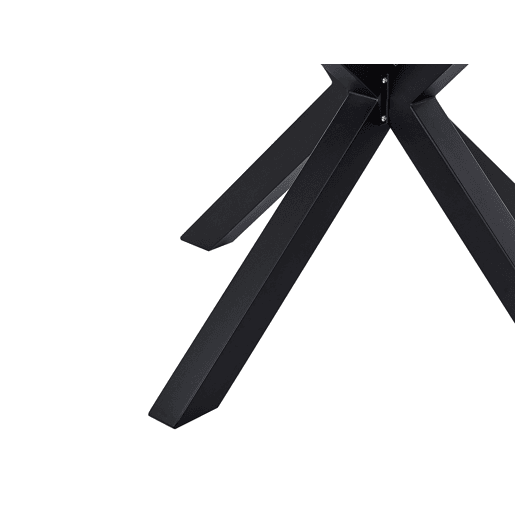 Mesa de refeição de jardim MALETTO 120 cm 120 cm Vidro Preto