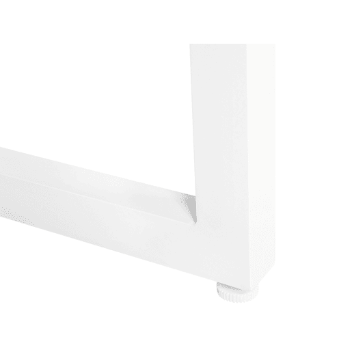 Mesa de refeição de jardim BACOLI 210 cm 90 cm Vidro Branco creme