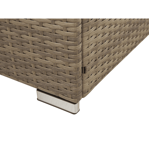 Conjunto de sofás de jardim de canto 6 lugares BELVEDERE Branco