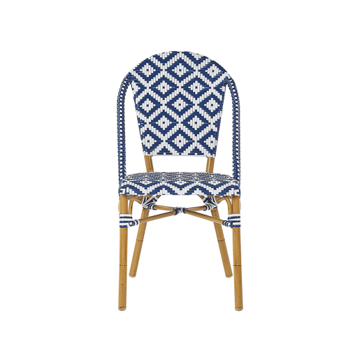 Conjunto de refeições de jardim 4 lugares RIFREDDO Azul