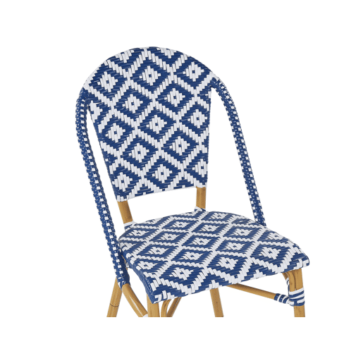 Conjunto de refeições de jardim 4 lugares RIFREDDO Azul
