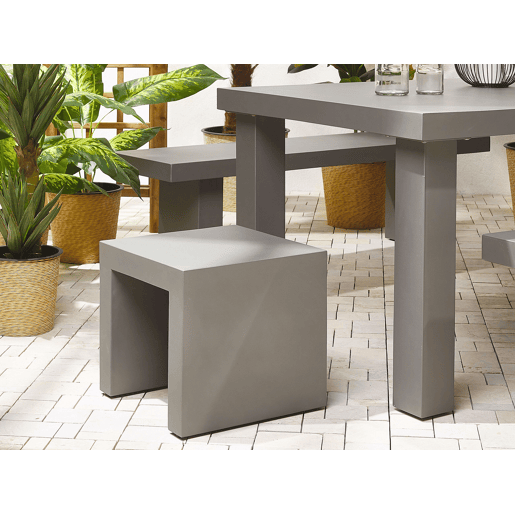 Conjunto de 2 cadeiras de jardim TARANTO Betão Cinzento