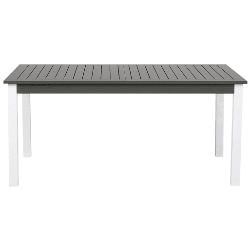 Conjunto de refeições de jardim 8 lugares PANCOLE com almofadas Metal Cinzento