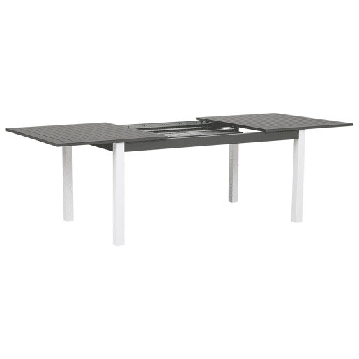 Conjunto de refeições de jardim 8 lugares PANCOLE com almofadas Metal Cinzento