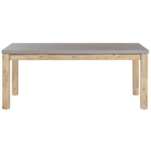 Conjunto de refeições de jardim com tamboretes 6 lugares OSTUNI Betão Cinzento