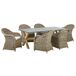 Beliani Conjunto de comedor SUSUA/OLBIA Beliani Conjunto de comedor SUSUA/OLBIA Natural