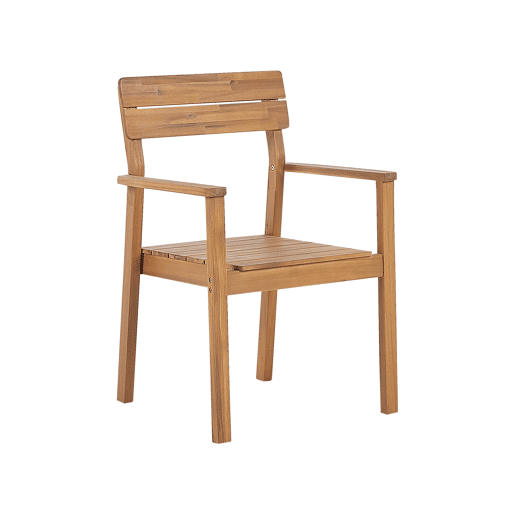 Conjunto de 4 cadeiras de jardim FORNELLI Madeira de acácia Castanho