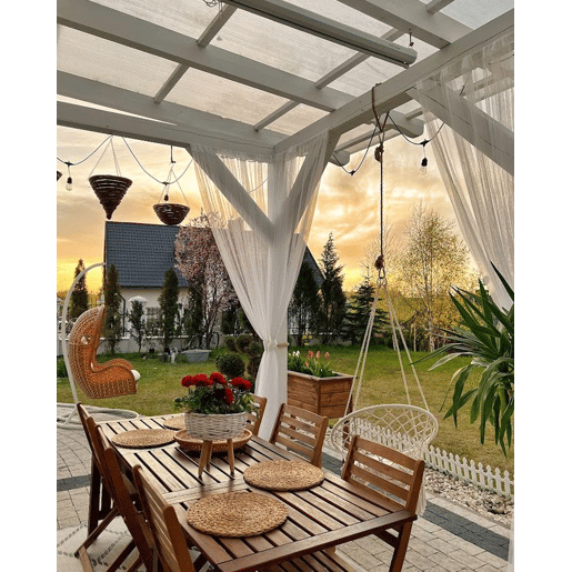 Conjunto de 6 cadeiras de jardim TOLVE Madeira de acácia Castanho