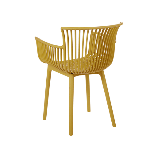Conjunto de 4 cadeiras de jardim PESARO Amarelo