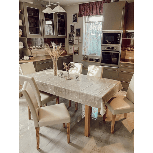 Conjunto de 2 cadeiras de jantar BROADWAY Pele sintética Creme