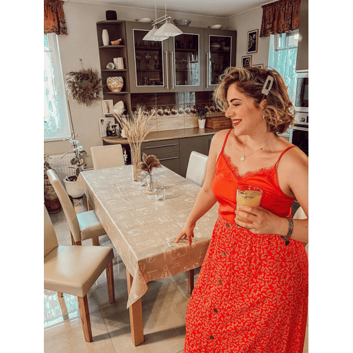 Conjunto de 2 cadeiras de jantar BROADWAY Pele sintética Creme