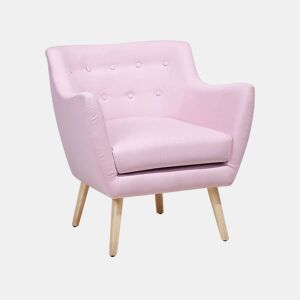 Poltrona DRAMMEN Tecido Rosa