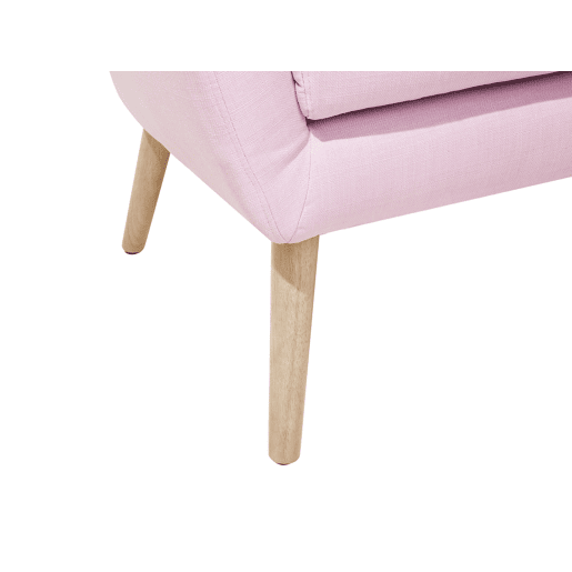 Poltrona DRAMMEN Tecido Rosa Poltrona DRAMMEN Tecido Rosa