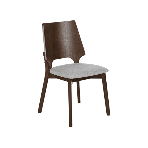 Conjunto de 2 cadeiras de jantar ABEE Castanho escuro Conjunto de 2 cadeiras de jantar ABEE Castanho escuro