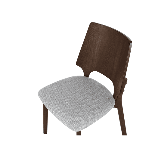 Conjunto de 2 cadeiras de jantar ABEE Castanho escuro Conjunto de 2 cadeiras de jantar ABEE Castanho escuro