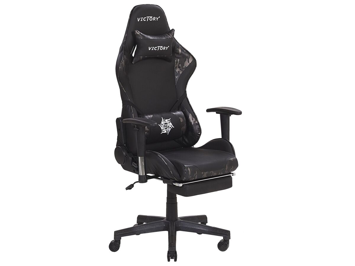 Beliani Silla de juego VICTORY Gris Claro