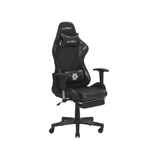 Cadeira gaming VICTORY Pele sintética Cinzento escuro