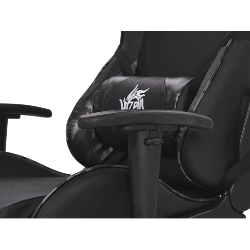 Cadeira gaming VICTORY Pele sintética Cinzento escuro