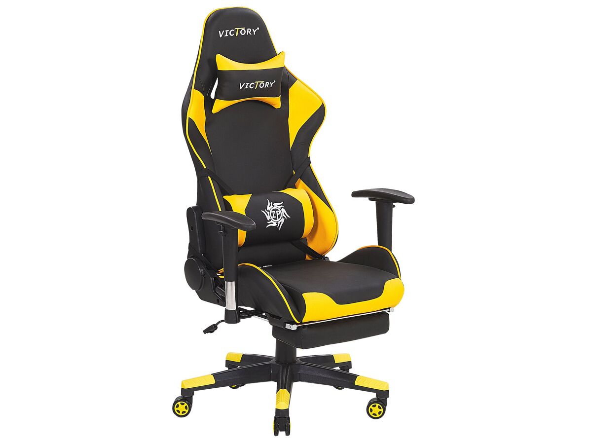 Beliani Silla de juego VICTORY Amarillo