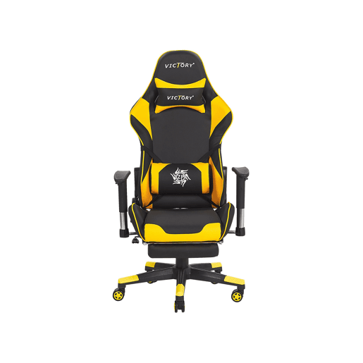 Cadeira gaming VICTORY Pele sintética Amarelo