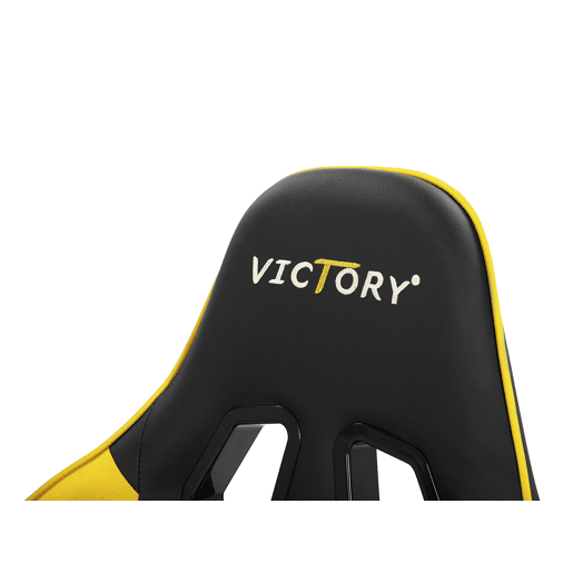 Cadeira gaming VICTORY Pele sintética Amarelo