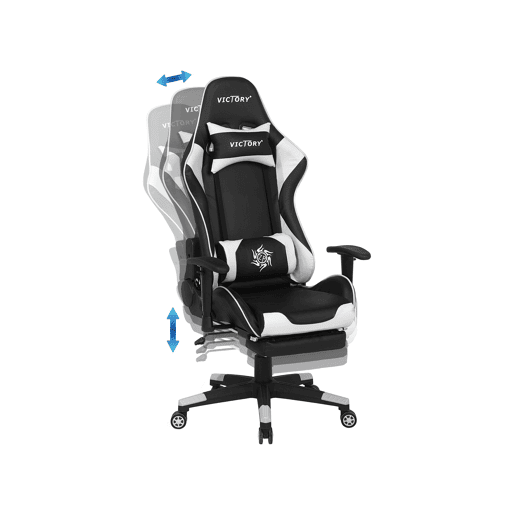 Cadeira gaming VICTORY Pele sintética Branco