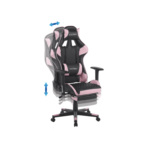 Cadeira gaming VICTORY Pele sintética Rosa