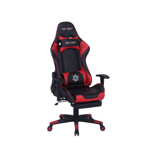 Cadeira gaming VICTORY Pele sintética Vermelho