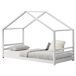 Cama para niños Vardø con somier - Forma de casa - pino Cama para niños Vardø con somier - Forma de casa - pino Blanco/ Beige