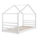 Cama para niños Vardø con somier - Forma de casa - pino Cama para niños Vardø con somier - Forma de casa - pino Blanco/ Beige